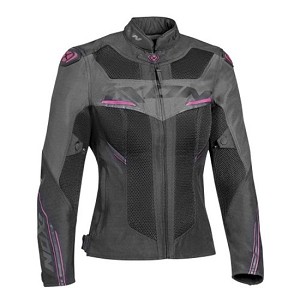 CHAQUETA IXON DRACO LADY NEGRA, ANTRACITA Y FUSHIA