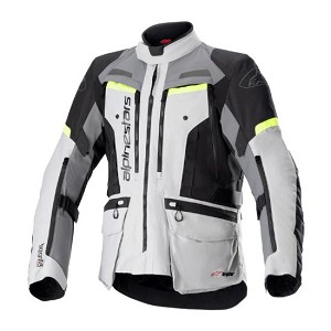 CHAQUETA ALPINESTARS BOGOTA PRO DRYSTAR&reg; GRIS HIELO, GRIS OSCURO Y AMARILLO FLUO