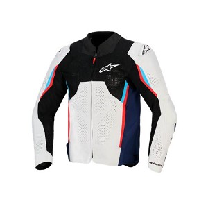 CHAQUETA ALPINESTARS AST V3 AIR PLATEADA, AZUL Y ROJO