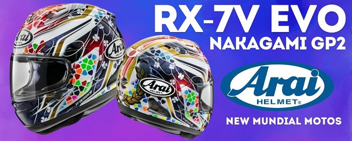 CASCO ARAI RX-7V EVO NAKAGAMI GP2
