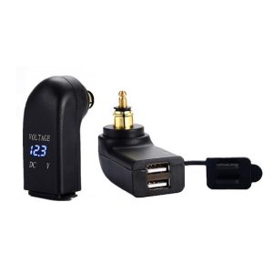 ADAPTADOR 2 USB TOMA DIN BMW / TRIUMPH