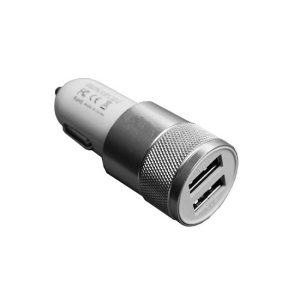 ADAPTADOR MECHERO A USB 2 PUERTOS EN ALUMINIO