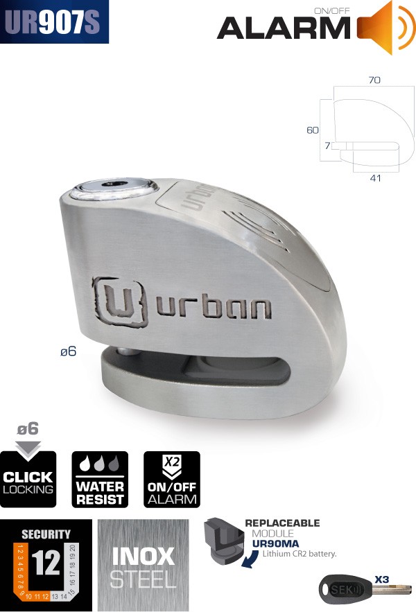 ANTIRROBO URBAN UR907S ALARMA