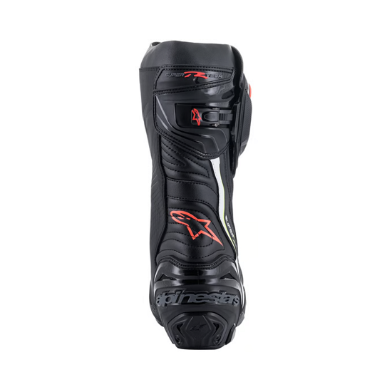 BOTAS ALPINESTARS SUPERTECH R NEGRA, BLANCA Y ROJO FLUO