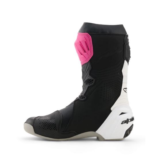 BOTAS ALPINESTARS SUPERTECH R NEGRA, MAGENTA, BLANCA Y AMARILLA