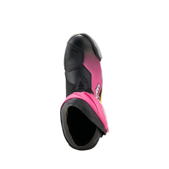 BOTAS ALPINESTARS SUPERTECH R NEGRA, MAGENTA, BLANCA Y AMARILLA