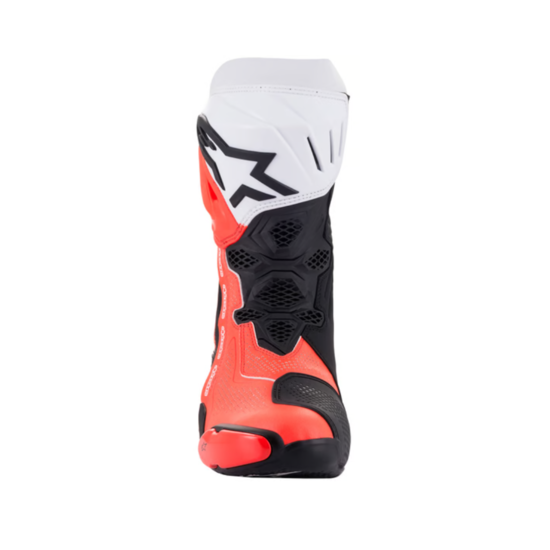 BOTAS ALPINESTARS SUPERTECH R VENTED NEGRA, BLANCA Y ROJO FLUO