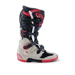 BOTAS ALPINESTARS TECH 7 ENDURO 2026 NEGRA, GRIS Y ROJO
