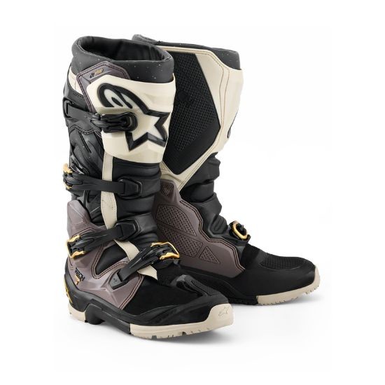 BOTAS ALPINESTARS TECH 7 ENDURO DRYSTAR 2026 NEGRA, GRIS Y DORADA