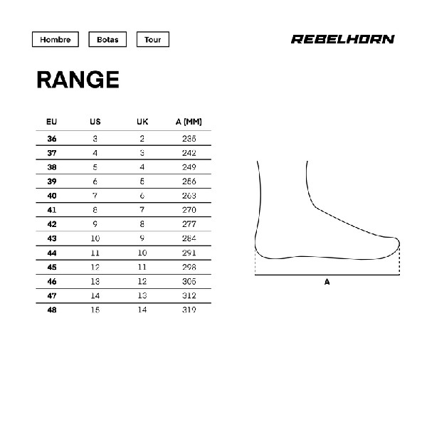 BOTAS REBELHORN RANGE NEGRA