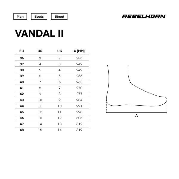 BOTAS REBELHORN VANDAL II GRIS Y AMARILLA
