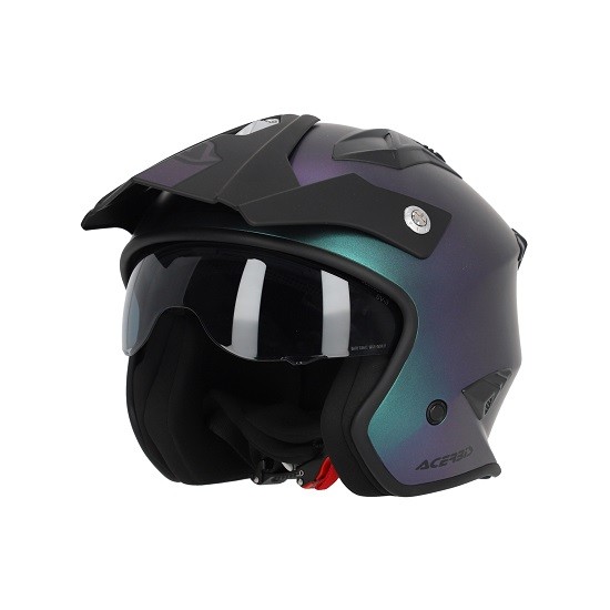 CASCO ACERBIS JET ARIA METALIZADO CAMALEÓN