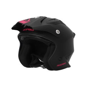 CASCO ACERBIS JET ARIA NEGRO Y ROSA