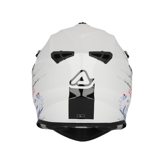 CASCO ACERBIS LINEAR BLANCO Y AZUL