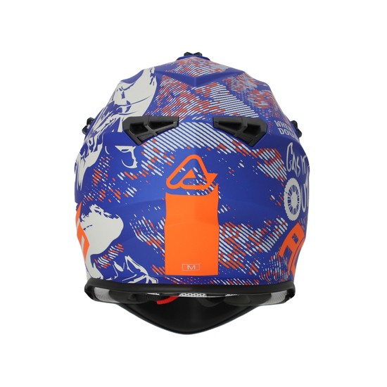 CASCO ACERBIS LINEAR GRIS Y AZUL