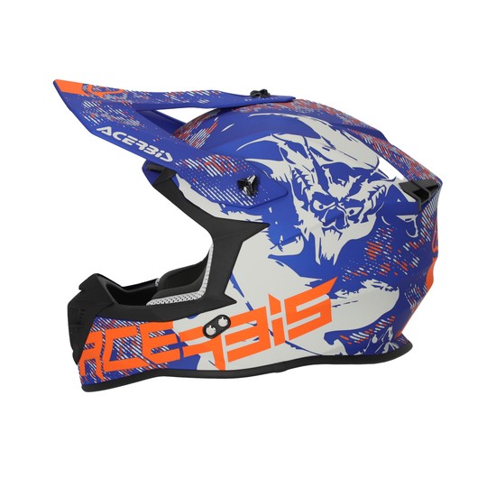 CASCO ACERBIS LINEAR GRIS Y AZUL
