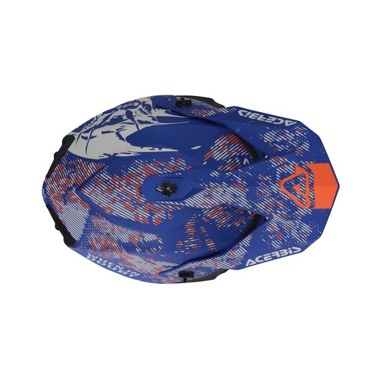 CASCO ACERBIS LINEAR GRIS Y AZUL