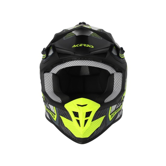 CASCO ACERBIS LINEAR NEGRO Y AMARILLO