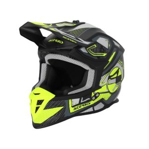 CASCO ACERBIS LINEAR NEGRO Y AMARILLO