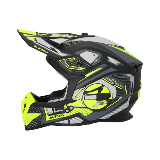 CASCO ACERBIS LINEAR NEGRO Y AMARILLO
