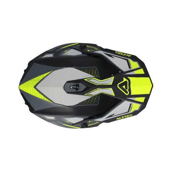 CASCO ACERBIS LINEAR NEGRO Y AMARILLO