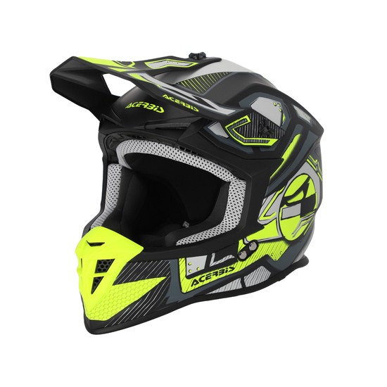 CASCO ACERBIS LINEAR NEGRO Y AMARILLO