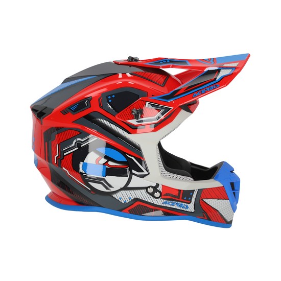 CASCO ACERBIS LINEAR ROJO Y AZUL