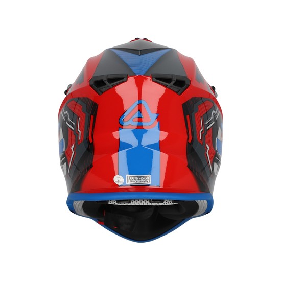 CASCO ACERBIS LINEAR ROJO Y AZUL
