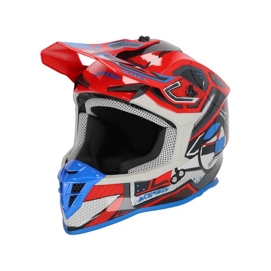 CASCO ACERBIS LINEAR ROJO Y AZUL