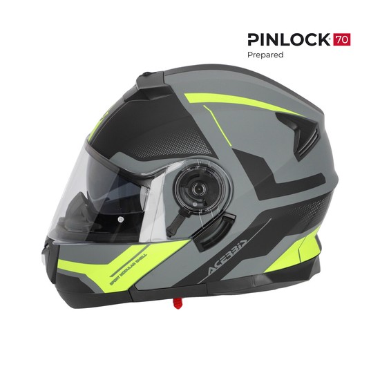 CASCO ACERBIS SEREL GRIS Y FLUOR