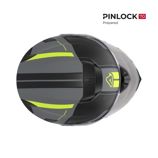 CASCO ACERBIS SEREL GRIS Y FLUOR