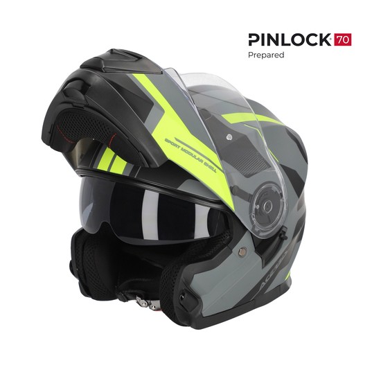 CASCO ACERBIS SEREL GRIS Y FLUOR