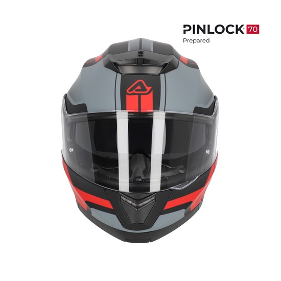CASCO ACERBIS SEREL NEGRO Y ROJO