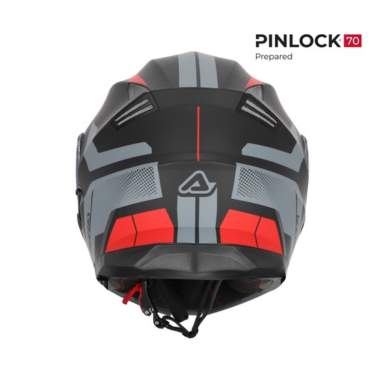 CASCO ACERBIS SEREL NEGRO Y ROJO