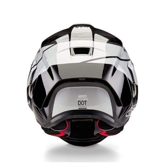 CASCO ALPINESTARS SUPERTECH R10 ELEMENT NEGRO CARBONO PLATA