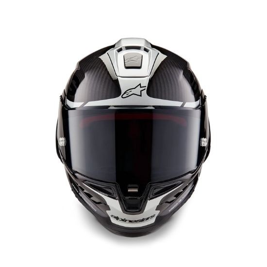 CASCO ALPINESTARS SUPERTECH R10 ELEMENT NEGRO CARBONO PLATA