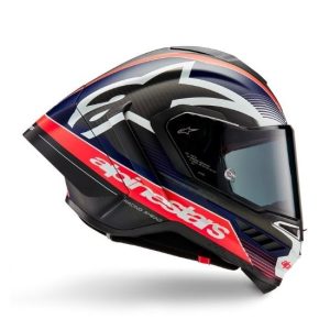 CASCO ALPINESTARS SUPERTECH R10 TEAM NEGRO CARBONO ROJO