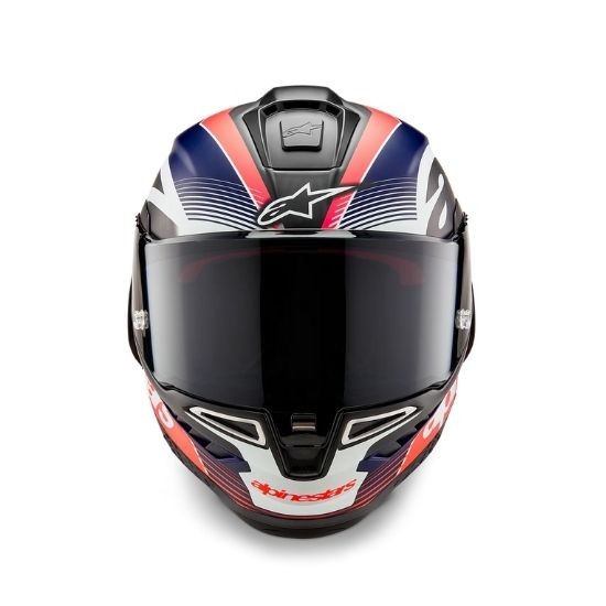 CASCO ALPINESTARS SUPERTECH R10 TEAM NEGRO CARBONO ROJO