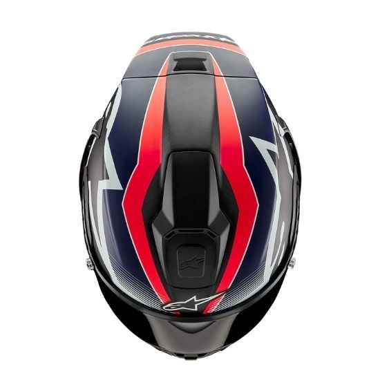 CASCO ALPINESTARS SUPERTECH R10 TEAM NEGRO CARBONO ROJO