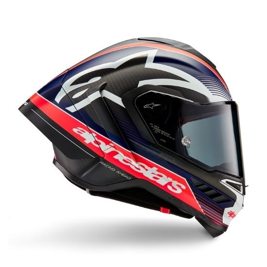 CASCO ALPINESTARS SUPERTECH R10 TEAM NEGRO CARBONO ROJO