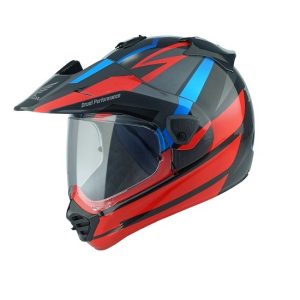 CASCO ARAI TOUR-X5 AFRICA TWIN NEGRO ROJO