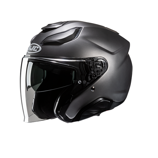 CASCO HJC F31 JET TITANIO MATE