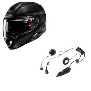 CASCO HJC RPHA 91 CARBON + INTERCOM SMART 11B