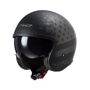 CASCO LS2 OF599 SPITFIRE BLACK FLAG