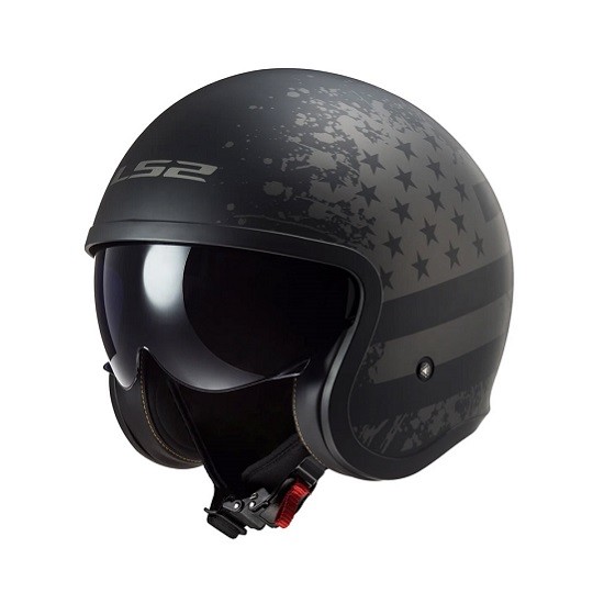 CASCO LS2 OF599 SPITFIRE BLACK FLAG