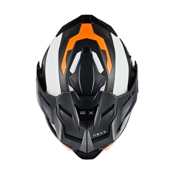 CASCO NEXX X.LIFE COUNTRY TERRA BLANCO Y NARANJA