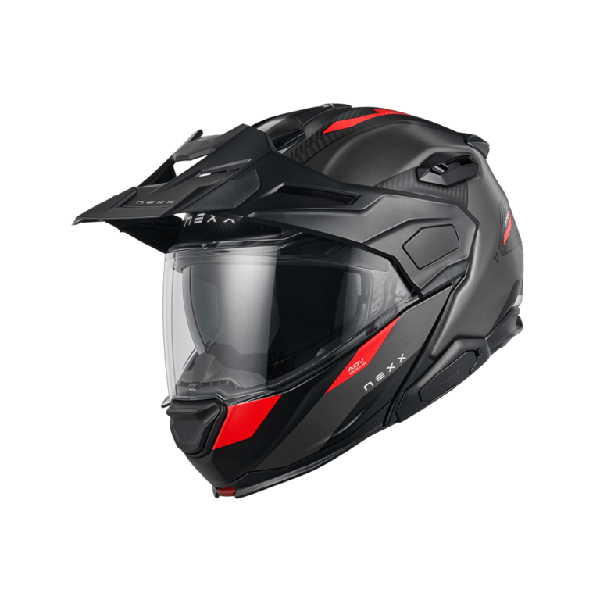 CASCO NEXX X.LIFE COUNTRY TERRA GRIS Y ROJO