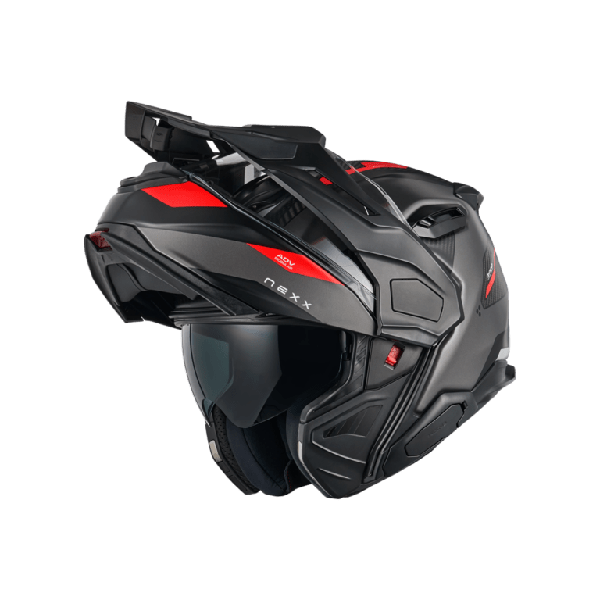CASCO NEXX X.LIFE COUNTRY TERRA GRIS Y ROJO