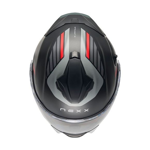 CASCO NEXX X.LIFETOUR GLOBE NEGRO Y ROJO
