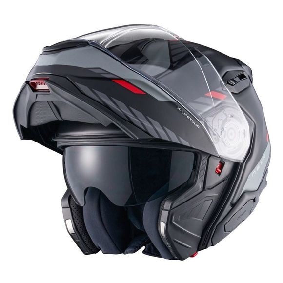 CASCO NEXX X.LIFETOUR GLOBE NEGRO Y ROJO
